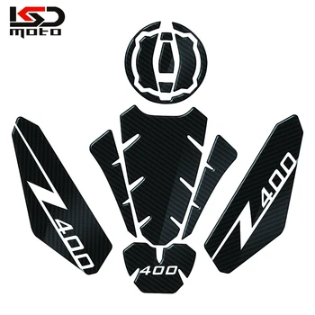 Mootorratta 3D Logo Kütusepaagi Veojõukontroll Pool Padi Põlve Grip Decal Kaitsva Kleepsud Kawasaki Ninja 400 Z400