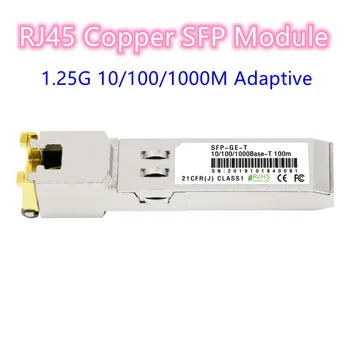 1,25 G SFP-RJ45-Moodul 1000Mbps SFP, et RJ45 Vask SFP Transiiver ühildub Cisco Mikrotik TP-Link Gigabit Ethernet Switch