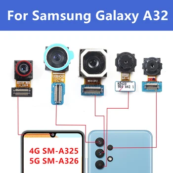 Samsung Galaxy A32 4G 5G Ees Tagasi Sõidusuunas Kaamera SM-A325 SM-A326 Peamine Moodul Lai Ultrawide Makro Sügavus