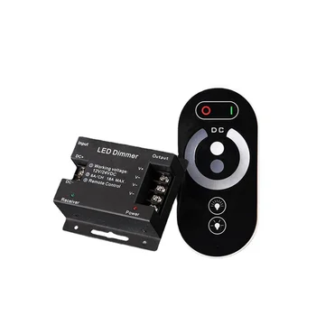 Portable LED Touch Dimm Töötleja 6 Võtmed raadiosagedusliku (RF) Juhtmeta Kaugjuhtimispult LED Ühevärviline Valgus Dimmer 12-24V 18A