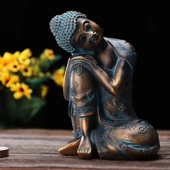 Buddha Kujud Fumisee Kallistada Kaunistused Kodu Kaunistamiseks Põlve Istuvad Kaunistused Vask Figuriin Maamees Jooga Ruum Ja Zen Aed