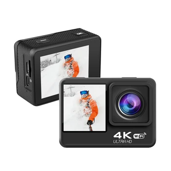JUNNX Touch Dual Screen 24MP MINI Cam WiFi Tegevus Camara Vlog Väljas Veekindel HD 4K Tegevus ja Sport Kaamera