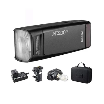 Godox AD200pro 200Ws 2.4 G TTL Studio Strobe Flash 1/8000 HSS Outdoor photography Tasku Välgu Valgus koos liitiumaku 2900mAh
