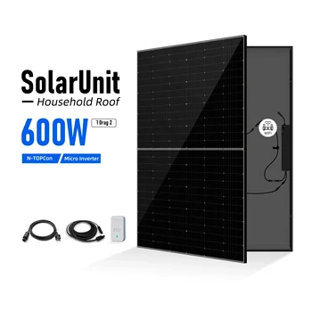 800w SolarUnit Mini Võrku päikesesüsteemi 600w Micro Inverter Rõdu Pv Päikeseenergia Süsteemi, mis on Sertifitseeritud vastavalt standardile VDE