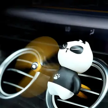 Auto Panda Parfüümi Klipp Auto Õhuvärskendajad Kaunistused Auto Kaunistused Armas KungFu Panda Helikopter Auto Õhu Väljalaskeava Aroomiteraapia
