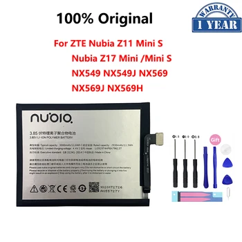 100% Originaal 3000mAh Li3929T44P6h796137 Aku ZTE Nubia Z11 Mini S Z17 Minid NX549 NX549J NX569 NX569J NX569H Bateria