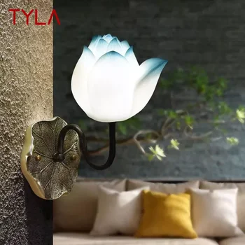 TYLA Kaasaegse Lotus Seina Lamp Kunsti-elutuba, Magamistuba Tee Tuba Koridori Dekoratiivne Valgus