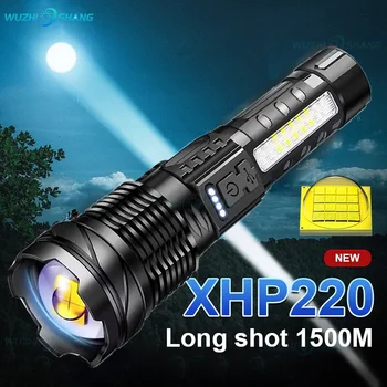 Valge laser Super XHP50 Võimas LED Taskulambid USB Laetav Taskulamp Taktikaline Flash Valgus Kõrge Zoomable Telkimine käsilambid