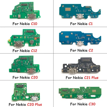 Laadimine USB-Liides Mikrofoni Board Plug Sadama Dokki Kaabel Nokia C1 C2 kuni C10, C12-C20 kuni C20, C21, Pluss C30 G10 G11 G20 G21 G50