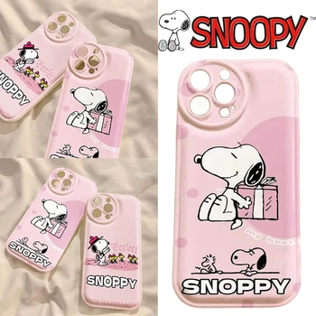 Snoopy Cartoon Trükitud Telefoni puhul Iphone14 Pluss 13 Max 12 Pro 11 X XS XR Anti Tõsta karpi Anime Pehme Kaas Kingitused