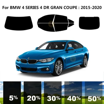 Precut nanoceramics auto UV Aknas Tint Kit Auto Akna Film BMW 4 SEERIA 4 DR GRAN COUPE 2015-2020