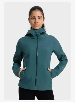 Kohandatav Logoga uus sügis ja talv väljas sport hingav tuulekindel soe, hingav töötab fitness kapuutsiga jakk