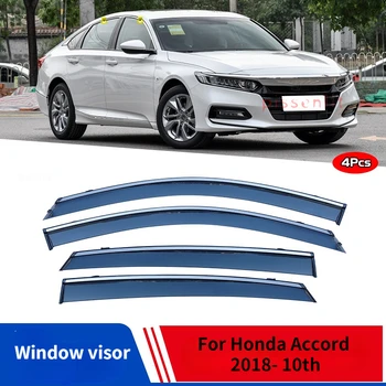 Honda Accord 2018 - Aken Visiir Ilm Valvur Ukse Visiir Vent Tooni Akna liistude ribad roostevabast terasest tarvikud
