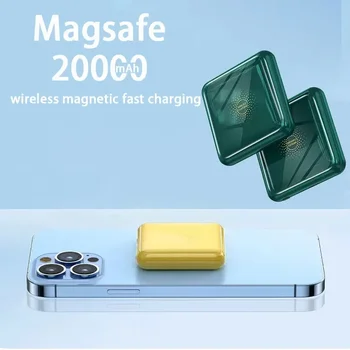 Mini Magsafe Power Bank 50000mAh Kompaktne Kaasaskantav mobiiltelefon Väline Toide Traadita Kiire Laadimine Magnetic Power Bank