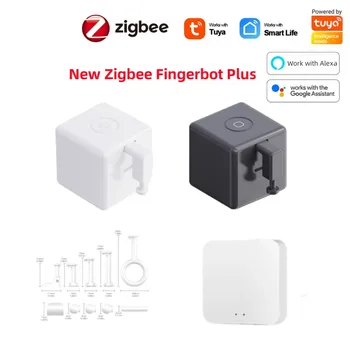 Tuya Zigbee Smart Fingerbot Plus-Lüliti Nupp Nupp Touch Režiimi Fingerbot Smart Elu App Hääljuhtimine Alexa Google ' I Kodu Alice