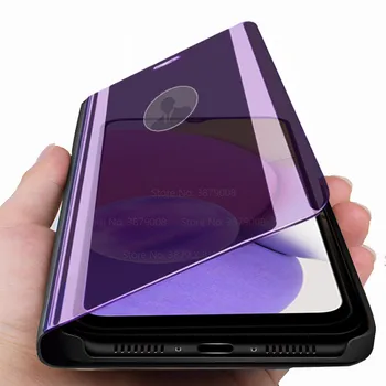 Smart Mirror Flip Phone Case For Samsung Galaxy A03S A 03S Nahast Seista Kate Samsung s a 03 a03 s 6.5