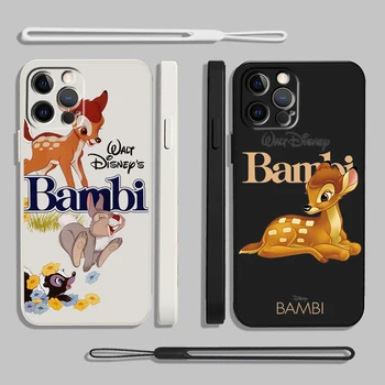 Disney Bambi Armas Anime Vedelik Trossi Telefoni Puhul Apple iPhone 14 13 12 11 Pro Max Mini-XR-X 8 7 6S SE Plus Kate