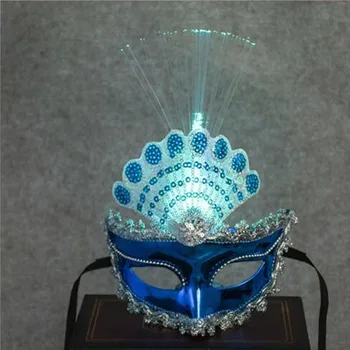 10 Tükki Paabulind LED Flash Fiber Mask Printsess Meik Pall Kleit Poole Cosplay Sünnipäeva, Pulma Jõulud 2023 navidad