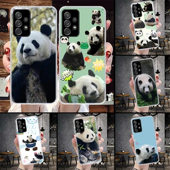 Armas Panda Loomade Telefon Case For Samsung Galaxy A71 A51 A41 A31 A21S A11 A70 A50 A40 A30 A20E A10S A20S A6 A7 A8 A9 + Pehme Kate