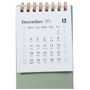 tahked värvi Mini Laua Kalender Kontor koolitarbed kalender Laua kalendrikuu Planeerija Laua tarvikud Decor Rekord