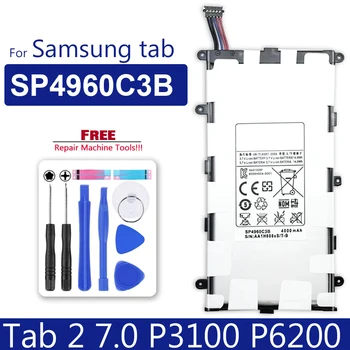 Tahvelarvuti Aku Samsung Galaxy Tab 2 7.0 10.1 GT-P3100 P3110 P6200 P6210 P5100 P5110 Tablett N8000 N8010 N8020 P7500 P7510