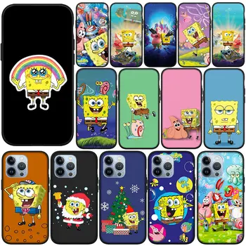 SpongeBobs Käsnad SquarePants Bobs Telefoni Korpus Apple iPhone 11 15 Pro XS Max X-XR 6 7 8 6S Plus + SE 2022 8+ Kate Juhul