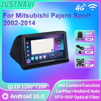 JUSTNAVI QLED Auto Raadio Mitsubishi Pajero Sport 2002-2014 Android Multimeedia Video Mängija, GPS-DSP Navigatsiooni Carplay 2 Din