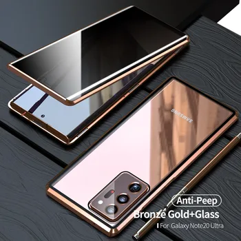 Metallide Magnetilised Peeping eraelu Puutumatuse Kaitse Kate Samsung Galaxy Märkus 20 Ultra S21 S22 Pluss S20 Fe 5G Telefoni Juhul Fundas Coque