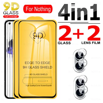 4IN1 9D Täielikult Karastatud Klaasist Kate Midagi Telefoniga (1) Screen Protector Telefon Üks 5G A063 6.55