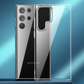 Samsung Galaxy S22 Ultra Juhul Põrutuskindel Läbipaistev Kristall Selge Raske PC TPÜ Kest S22 S22 Pluss