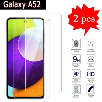 2-1tk 9H Premium Klaasi Samsung A52 Kate Telefon Kaitse Kile Samsung Galaxy A52 5G 4G Plahvatus-Tõend Karastatud Klaas