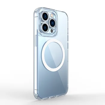 Algne Luksus Traadita Magnet Laadimine Telefoni Case For iPhone 14 Pro Max 13 12 11 Xs Xr Pehmest Silikoonist Põrutuskindel tagakaas