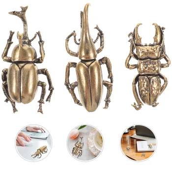 3tk Desktop Beetle Kuju Messing Beetle Putukate Figuriin Messing Beetle Ornament Tee Pet Decor