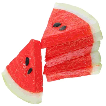 6 Tk Fotograafia Rekvisiidid Väikesed Värvilised Melon Viilud Võltsitud Puu-Mudeli Suur Simulatsioon