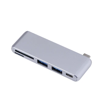USB-C keskus MacBook Air Pro Lenovo Dell Sülearvuti Tüüp C 3.0 USB Adapter SD TF-Kaardi Lugeja USB-A 5Gbps USB-Jaoturi