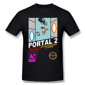 Portal 2 Pixel GLaDOS Ava Teadus T-Särk Pluss Suurus O-kaeluse Puuvillased Lühikesed Varrukad Kohandatud Anime Särk