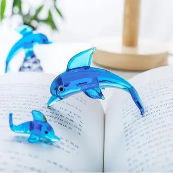 Dolphin Kuju Klaas Dolphin Loomade Kuju Armas Mini Delfiin Klaas Miniatuurne Skulptuur Loomade Käsitöö Kujukeste Kaunistused Decor