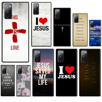 Jeesuse Armastus Jumala Silikoonist Case For Samsung Galaxy S23 S8 S9 S10 S20 FE S21 Plus Lisa 20 Ultra S22 Ultra Kate