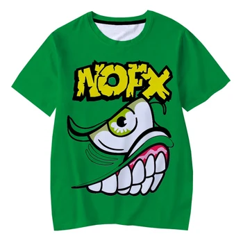 Nofx T-Särgid Punk-Rock Bändi 3D Print Streetwear Meeste ja Naiste Vabaaja Mood Liiga Lühikese Varrukaga T-Särk Lapsed Tees Topid Riided