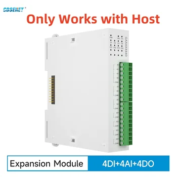 4DI (+4AI+4DO Laiendamine Remote IO Moodul RS485 Ethernet CDSENET GAAAX4440 Analoog Lüliti Omandamise Modbus TCP RTU Töötab koos Vastuvõtva