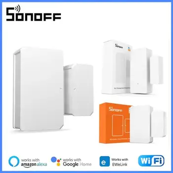 SONOFF DW2 WiFi/ SNZB-04 Zigbee Akna, Ukse Andur Ukse Smart Home Security Avatud/Suletud, Andurite Tööd EWeLink Alexa