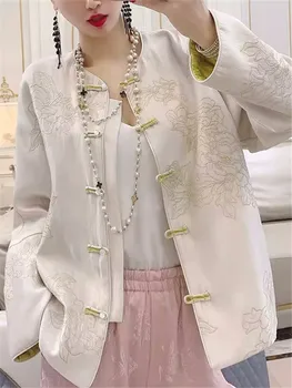 Moodne Naine Tang Sobiks Elegants Etnilise Harajuku Vintage Mantel Naistele Hiina Stiilis Riideid Kevad Sügis Vabaaja Jakid