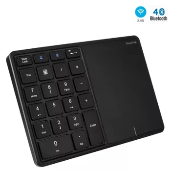 Mofii Bluetooth-numbriklahvistik 2.4 G Wireless klaviatuur Laetav Number Pad Koos Touchpad Mitme Seadme Klaviatuuri Sülearvuti