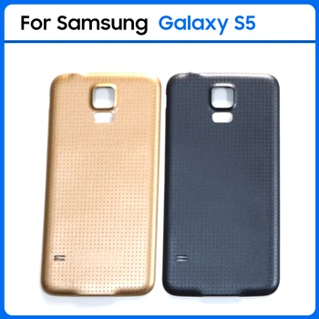 Kvaliteetne Samsung Galaxy S5 G900F G900H G900I i9600 Plastikust Aku tagakaas Tagumine Uks S5 Aku Korpus Juhul Asendada