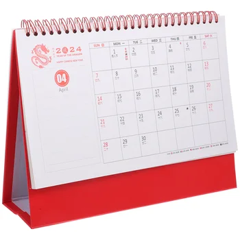 Hiina Stiilis Aastal Dragon Töölaua Kalender Office Home Decor Paber Eraldiseisev