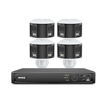 ANNKE Smart Home 4K Video Security Camera System Kit 8CH NVR 180° Dual Lens Turvalisuse IPC PoE Kaamera Väljas 2/4TK 8MP POE Cam