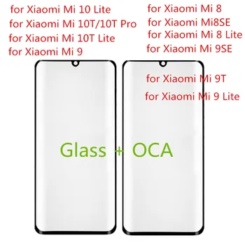 Uus Touch Ekraan Ees Klaas Xiaomi Mi 9 9T Pro 10T 10 Lite 8 Lite SELCD Ekraan Välja Paneeli Katta Remondi Asendada Osad + OCA