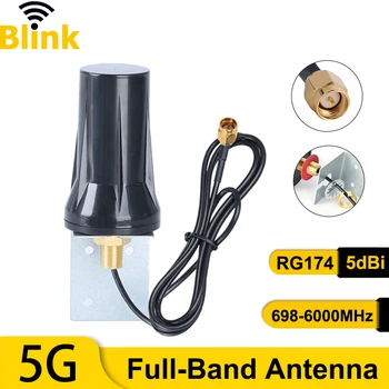 5G 4G, 3G Täielik Bänd Väljas Veekindel Antenn 698-6000MH Omni Signaali Korduva Võimendi SMA Isane Kapp/Laadimine Kuhja 3meter