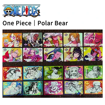 Jääkaru-Kaardi One Piece Anime Tähemärki Shirahoshi Boa-Hancock Shanks Jinbe Roronoa Zoro Kogumise Foolium Flash Sünnipäeva Kingitused