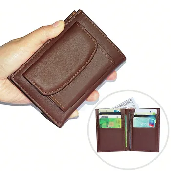Meeste Mündi Rahakott RFID Blokeerimine Ehtne Nahk Mini Rahakott Krediitkaardi Omaniku Rahakott Meestele raha kotti